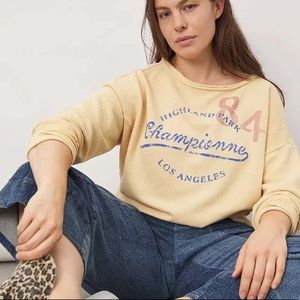 Maeve by Anthropologie championne graphic pullover sweatshirt